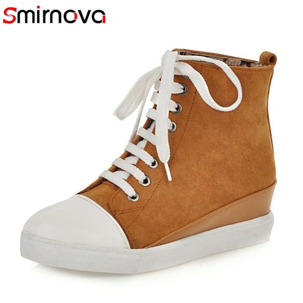 boots smirnova 2021 winter autumn fashion lace up round toe height increasing casual shoes ladies ankle, Black
boots smirnova 2021 winter autumn fashion lace up round toe height increasing casual shoes ladies ankle, Black