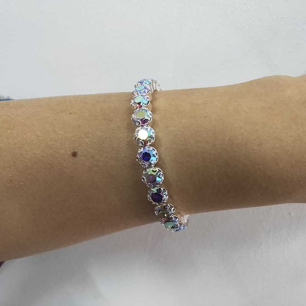 elegant ab crystal bangle cuff silver plated and gold color big crystal rhinestone stretch bracelet bangle for women q0719, Black
elegant ab crystal bangle cuff silver plated and gold color big crystal rhinestone stretch bracelet bangle for women q0719, Black