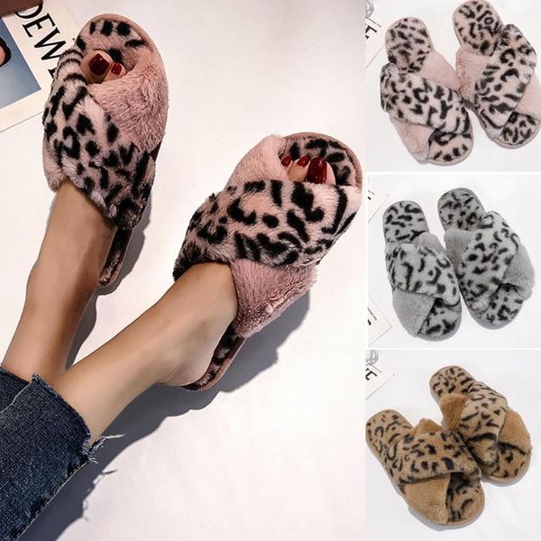 women winter slippers warm shoes leopard plush soft indoors anti-slip floor bedroom flip flops fur slides, Black
women winter slippers warm shoes leopard plush soft indoors anti-slip floor bedroom flip flops fur slides, Black