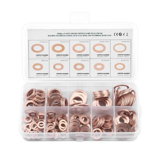 professional hand tool sets 200pcs m5-m14 solid copper washers flat ring sump plug oil seal assorted set washer hardware accessories kit wit
professional hand tool sets 200pcs m5-m14 solid copper washers flat ring sump plug oil seal assorted set washer hardware accessories kit wit