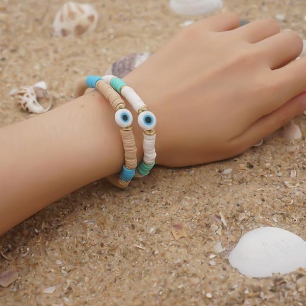 beaded, strands geometric armband candy color 6mm soft ceramic glass eye bead bracelet bohemia charm bracelets for women jewelry 2021, Black
beaded, strands geometric armband candy color 6mm soft ceramic glass eye bead bracelet bohemia charm bracelets for women jewelry 2021, Black