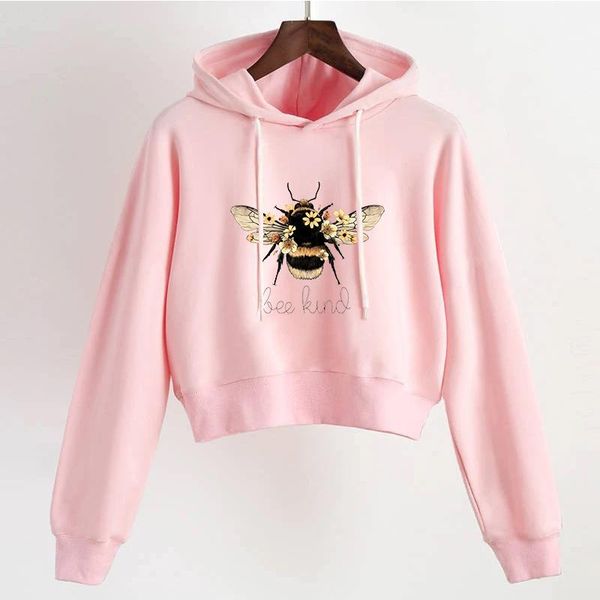 women's hoodies & sweatshirts bee and kind print crop hoodie 2021 fashion street tees beautiful sunflower sweatshirt casual harajuku, Black
women's hoodies & sweatshirts bee and kind print crop hoodie 2021 fashion street tees beautiful sunflower sweatshirt casual harajuku, Black