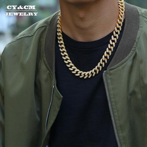 chains 13mm men's necklaces miami cuban chain link gold silver color hip hop iced out rhinestones cz rapper for men necklace jewelry
chains 13mm men's necklaces miami cuban chain link gold silver color hip hop iced out rhinestones cz rapper for men necklace jewelry