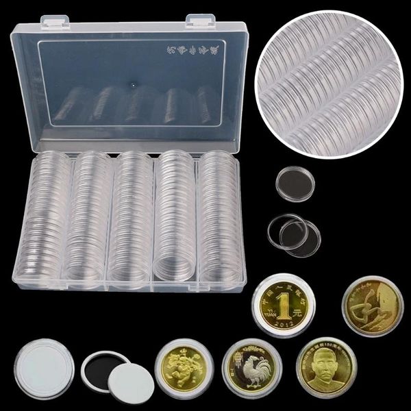 storage boxes & bins 30mm coin holder box with two white pad rings for 25mm 27mm display cases organizer collectibles gifts
storage boxes & bins 30mm coin holder box with two white pad rings for 25mm 27mm display cases organizer collectibles gifts