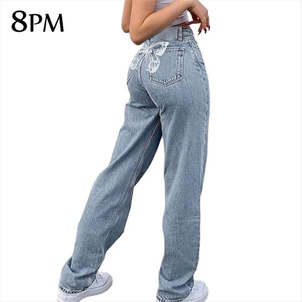 vintage butterfly printed baggy streetwear women jeans straight high waist blue harajuku denim trousers ouc832
vintage butterfly printed baggy streetwear women jeans straight high waist blue harajuku denim trousers ouc832