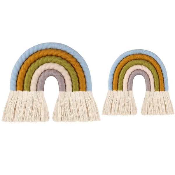 rainbow tapestry wall boho decor macrame hanging room decoration farmhouse dorm gift decorative objects & figurines
rainbow tapestry wall boho decor macrame hanging room decoration farmhouse dorm gift decorative objects & figurines