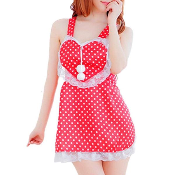 bras sets women lace maid lingerie polka dot chemise lolita cute heart apron nightwear red, Red;black
bras sets women lace maid lingerie polka dot chemise lolita cute heart apron nightwear red, Red;black