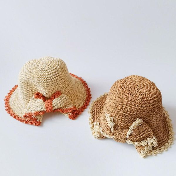 children summer patchwork bowknot design bucket hat girls sun protection fisherman baisn cap beige bob straw caps & hats, Yellow
children summer patchwork bowknot design bucket hat girls sun protection fisherman baisn cap beige bob straw caps & hats, Yellow