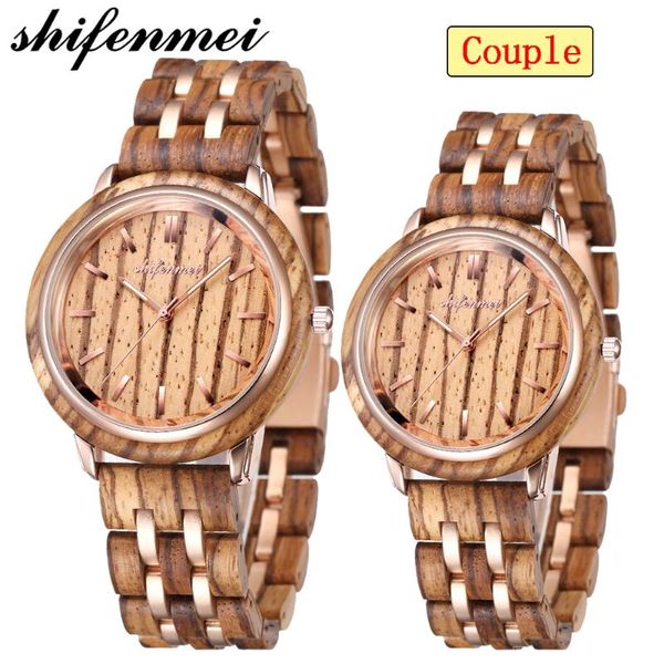 wristwatches shifenmei couple wood watch 2021 fashion quartz ladies wooden casual lovers watches women men clock 5503, Slivery;brown
wristwatches shifenmei couple wood watch 2021 fashion quartz ladies wooden casual lovers watches women men clock 5503, Slivery;brown