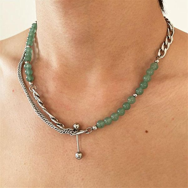 chokers punk vintage simple green beaded necklace for women metal geometric short clavicle chain y2k choker necklaces 90s gifts, Golden;silver
chokers punk vintage simple green beaded necklace for women metal geometric short clavicle chain y2k choker necklaces 90s gifts, Golden;silver