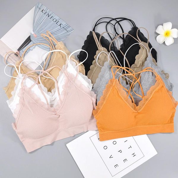 bras 2021 women push up wireless lace female plus size bralette underwear lingerie full cup seamless brassiere mujer, Red;black
bras 2021 women push up wireless lace female plus size bralette underwear lingerie full cup seamless brassiere mujer, Red;black