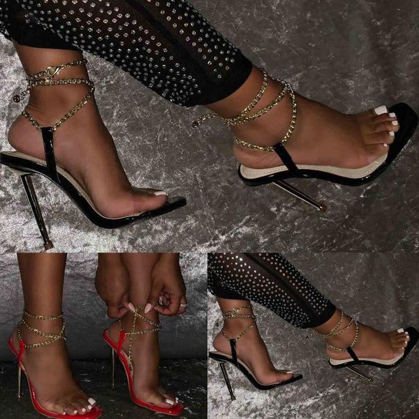 sandals women's 2021 sandalias fashion shoes super high heel metal chain square toe roman, Black
sandals women's 2021 sandalias fashion shoes super high heel metal chain square toe roman, Black