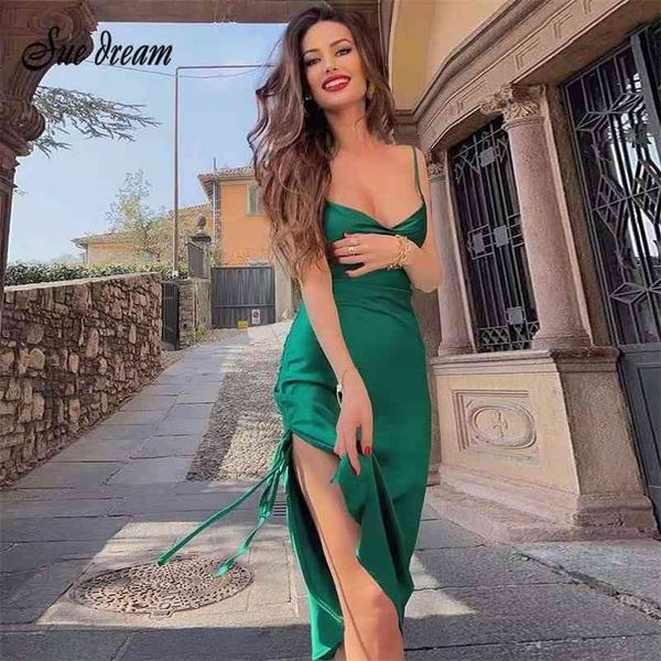 christmas satin green dress spaghetti side open celebrity club evening party vestido 210519, Black;gray
christmas satin green dress spaghetti side open celebrity club evening party vestido 210519, Black;gray