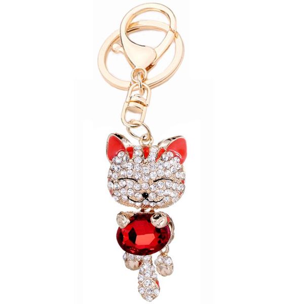 keychains creative crystal fortune cat keyring charm alloy key chain holder purse bag for car women gift keychain jewelry r040, Silver
keychains creative crystal fortune cat keyring charm alloy key chain holder purse bag for car women gift keychain jewelry r040, Silver