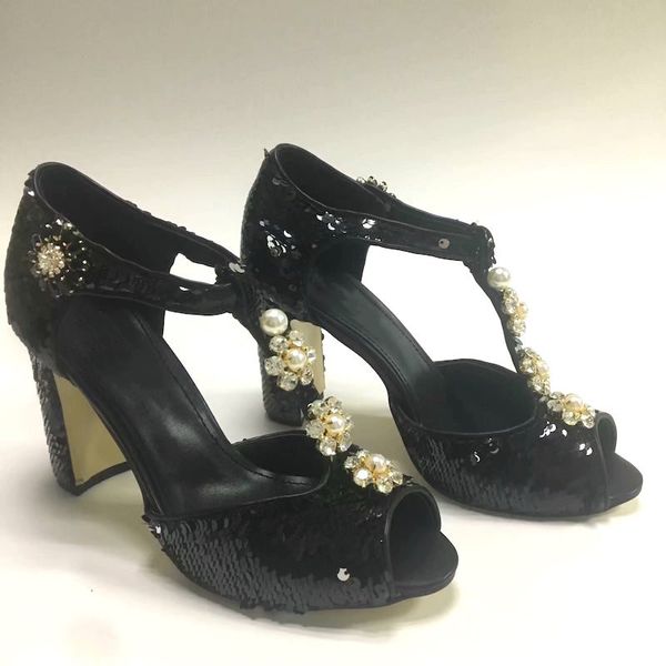 dress shoes luxury black sequined summer high heels pearl embellished t-strap open toe ladies party sandals maryjanes 9xk4
dress shoes luxury black sequined summer high heels pearl embellished t-strap open toe ladies party sandals maryjanes 9xk4