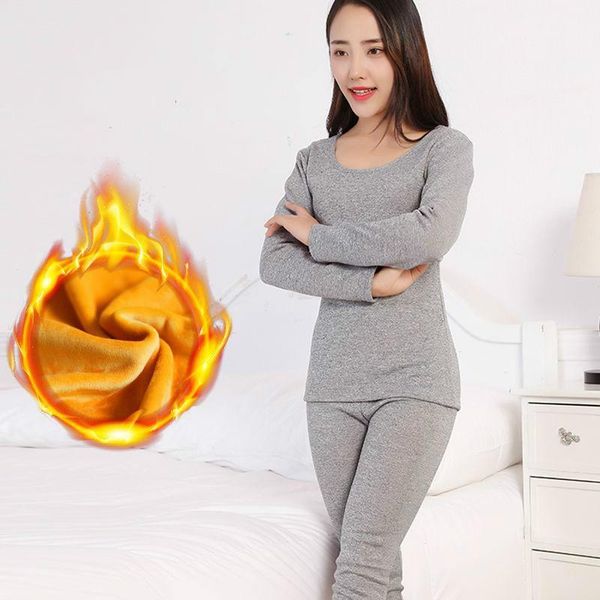 sleepwear women brand warm casual underwear cotton long johns sets female golden velvet thermal pajamas m3ts, Black;red
sleepwear women brand warm casual underwear cotton long johns sets female golden velvet thermal pajamas m3ts, Black;red