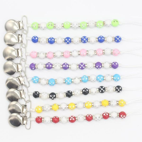 pacifiers# 2021 baby toys pacifier chain clip anti-dropping acrylic beads personalised holder wholesale
pacifiers# 2021 baby toys pacifier chain clip anti-dropping acrylic beads personalised holder wholesale
