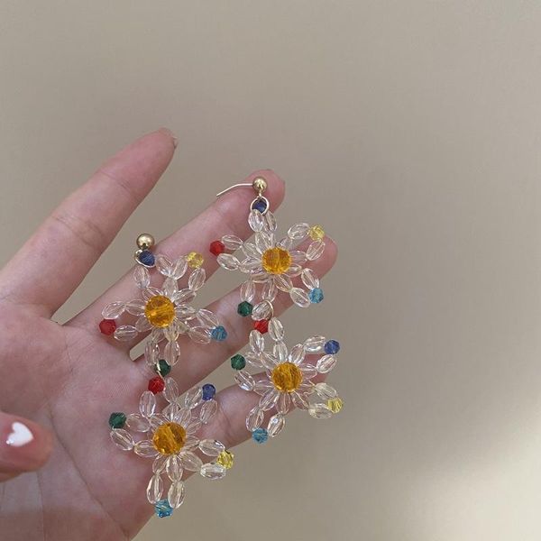 dangle & chandelier 2021 korean vintage crystal beaded flower exaggerated long drop earring for woman girls aesthetic summer party jewelry, Silver
dangle & chandelier 2021 korean vintage crystal beaded flower exaggerated long drop earring for woman girls aesthetic summer party jewelry, Silver