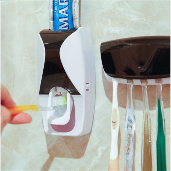 bath accessory set 1 of 4-color automatic toothpaste dispenser, 5 toothbrush racks, wall mounted toilet dresser
bath accessory set 1 of 4-color automatic toothpaste dispenser, 5 toothbrush racks, wall mounted toilet dresser
