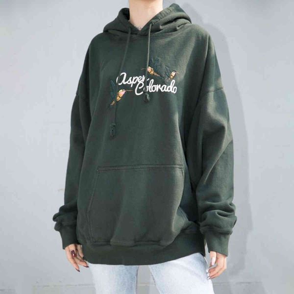 women's hoodies & sweatshirts vintage letter embroidery oversized hoodie women 100% cotton long sleeve sweatshirt lady casual streetwea, Black
women's hoodies & sweatshirts vintage letter embroidery oversized hoodie women 100% cotton long sleeve sweatshirt lady casual streetwea, Black