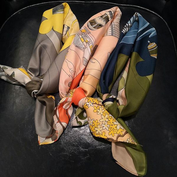 fashion satin silk neck scarf for women printed handkerchief headband bag scarfs female 70*70cm small shawls scarves ladies, Blue;gray
fashion satin silk neck scarf for women printed handkerchief headband bag scarfs female 70*70cm small shawls scarves ladies, Blue;gray