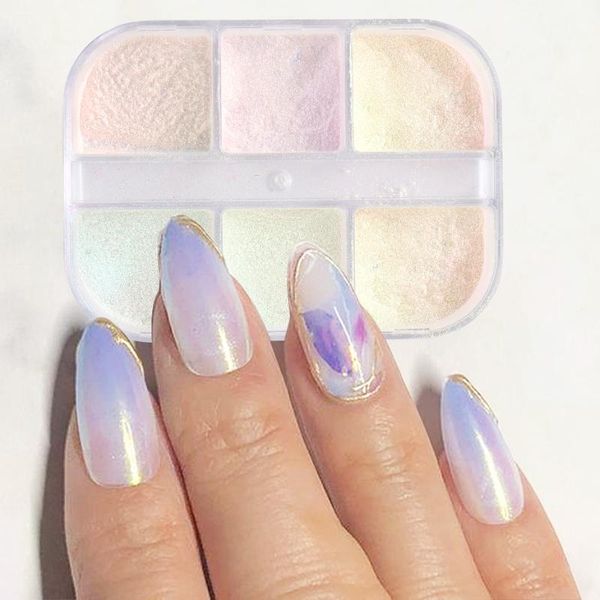 nail glitter 6 grids aurora shell powder holographic pearl chrome mirror art pigment dust decorations gl1909-12, Silver;gold
nail glitter 6 grids aurora shell powder holographic pearl chrome mirror art pigment dust decorations gl1909-12, Silver;gold