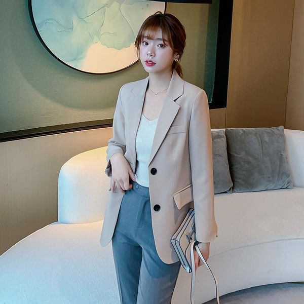 women's suits & blazers slim casual suit jacket women korean style 2021 autumn and winter fashion temperament wm*, White;black
women's suits & blazers slim casual suit jacket women korean style 2021 autumn and winter fashion temperament wm*, White;black