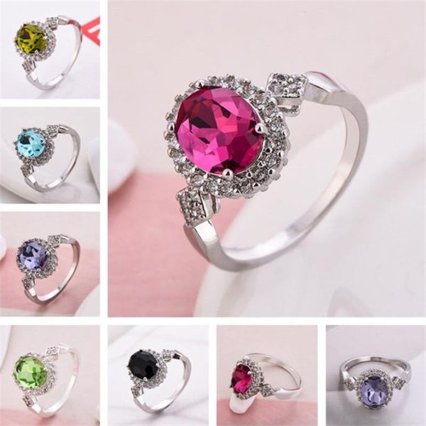 wedding rings blaike luxury white gold filled for women rainbow crystal zircon ring engagement jewelry valentine's day gifts, Slivery;golden
wedding rings blaike luxury white gold filled for women rainbow crystal zircon ring engagement jewelry valentine's day gifts, Slivery;golden