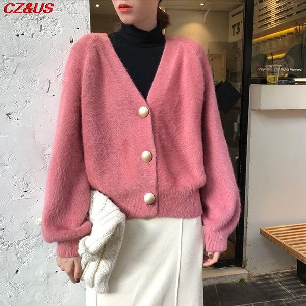 women's knits & tees fashion women 2021 autumn winter solid v-neck casual loose soft feeling single breasted long sleeve knitted cardi, White
women's knits & tees fashion women 2021 autumn winter solid v-neck casual loose soft feeling single breasted long sleeve knitted cardi, White