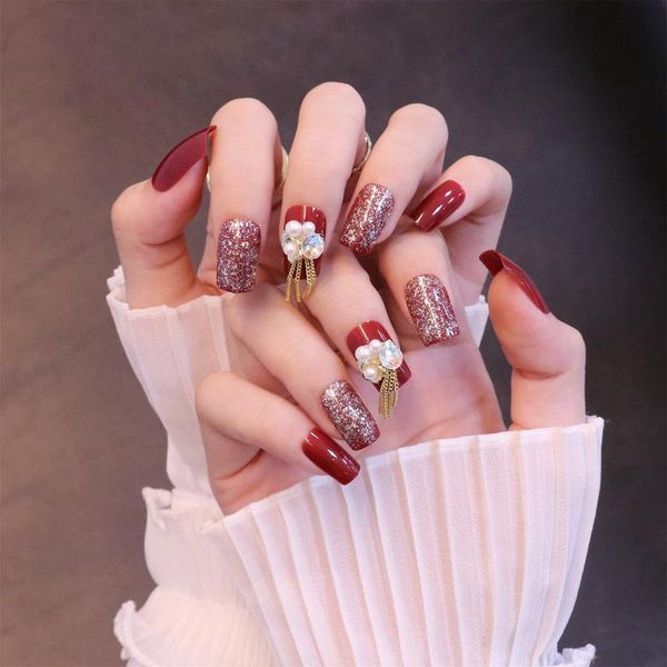 false nails 24pcs red flower shape printed wear short paragraph fashion manicure patch save time wearable nail, Red;gold
false nails 24pcs red flower shape printed wear short paragraph fashion manicure patch save time wearable nail, Red;gold