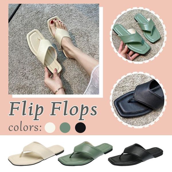 fashion open toe flip-toe square flat heel slipper woman shoes non-slip breathable women's summer footwear zapatos de mujer slippers, Black
fashion open toe flip-toe square flat heel slipper woman shoes non-slip breathable women's summer footwear zapatos de mujer slippers, Black