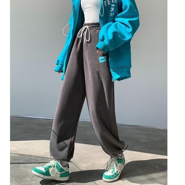 women's pants & capris women korean fashion winter sports harajuku oversize warm fleece gray joggers sweatpants baggy wide leg trousers, Black;white
women's pants & capris women korean fashion winter sports harajuku oversize warm fleece gray joggers sweatpants baggy wide leg trousers, Black;white
