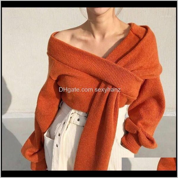 sweaters womens clothing apparel drop delivery 2021 elegant off shoulder pullover sweater women solid irregular knitted jumpers female l, White;black
sweaters womens clothing apparel drop delivery 2021 elegant off shoulder pullover sweater women solid irregular knitted jumpers female l, White;black