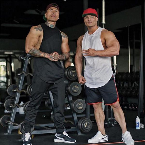 muscle guys brand gym clothing fitness men tank sporting vest bodybuilding stringer cotton undershirt, White;black
muscle guys brand gym clothing fitness men tank sporting vest bodybuilding stringer cotton undershirt, White;black