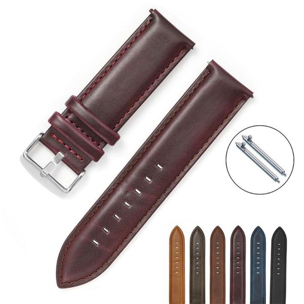watch bands 18mm 20mm 22mm retro crazy horse leather strap men women universal quick release brown wrist band bracelet accessories, Black;brown
watch bands 18mm 20mm 22mm retro crazy horse leather strap men women universal quick release brown wrist band bracelet accessories, Black;brown