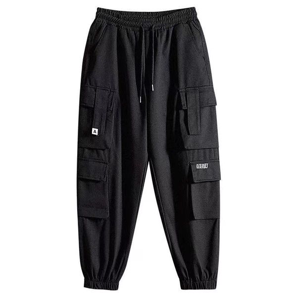 men's pants autumn sweatpants harem joggers men cargo streetwear side pockets ribbons casual male oversized fashion trousers a-14, Black
men's pants autumn sweatpants harem joggers men cargo streetwear side pockets ribbons casual male oversized fashion trousers a-14, Black
