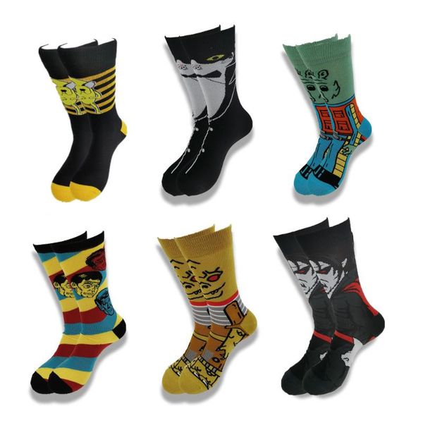 men's socks a pair of for men and women with cartoon characters animals advanced sewing in autumn winter, Black
men's socks a pair of for men and women with cartoon characters animals advanced sewing in autumn winter, Black