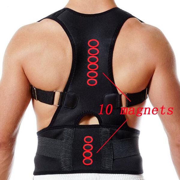 magnetic posture corrector for men women neoprene back support belt brace straightener corset shoulder spine, Black;blue
magnetic posture corrector for men women neoprene back support belt brace straightener corset shoulder spine, Black;blue