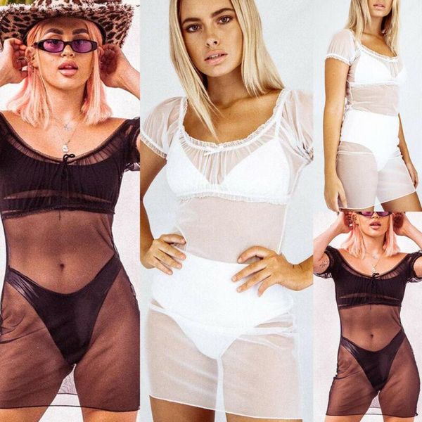 fashion women beachwear swimwear bikini beach wear cover up skirt ladies summer mesh see through off shoulder dress women's, White;black
fashion women beachwear swimwear bikini beach wear cover up skirt ladies summer mesh see through off shoulder dress women's, White;black