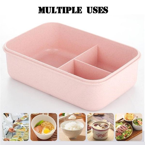 dinnerware sets 3 grids microwave lunch box wheat straw storage container kids school office portable bento bag
dinnerware sets 3 grids microwave lunch box wheat straw storage container kids school office portable bento bag