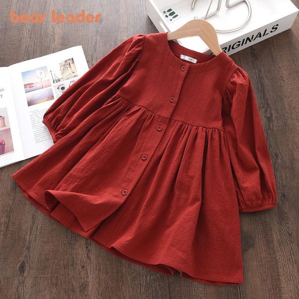girl's dresses bear leader girls solid long sleeve 2021 fashion kids girl casual party costumes children soft vestidos 3-7 years, Red;yellow
girl's dresses bear leader girls solid long sleeve 2021 fashion kids girl casual party costumes children soft vestidos 3-7 years, Red;yellow