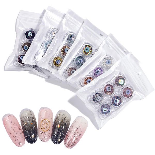 6boxes/set nail art glitter powder sequins set 3d laser colorful flakes diy charm dust for decorate, Silver;gold
6boxes/set nail art glitter powder sequins set 3d laser colorful flakes diy charm dust for decorate, Silver;gold