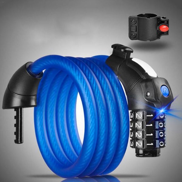 bike locks high safety factor led bicycle lock with light anti-theft mountain coded frosted cable
bike locks high safety factor led bicycle lock with light anti-theft mountain coded frosted cable