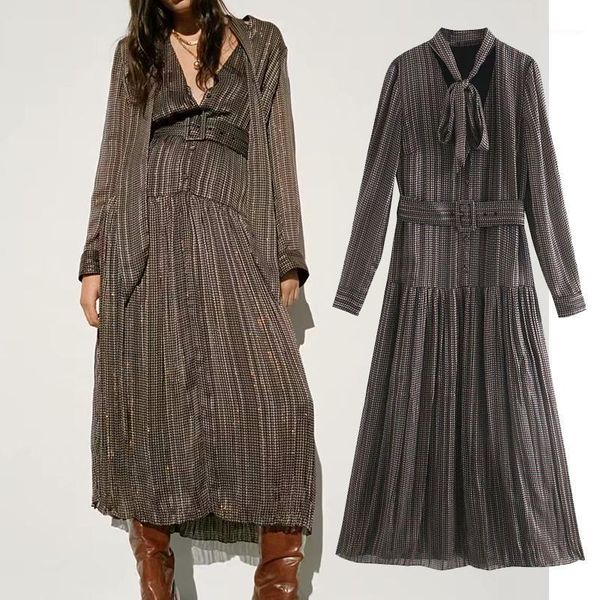 casual dresses 2021 women autumn vintage print belt wrapped long dress chic bow female slim sexy, Black;gray
casual dresses 2021 women autumn vintage print belt wrapped long dress chic bow female slim sexy, Black;gray