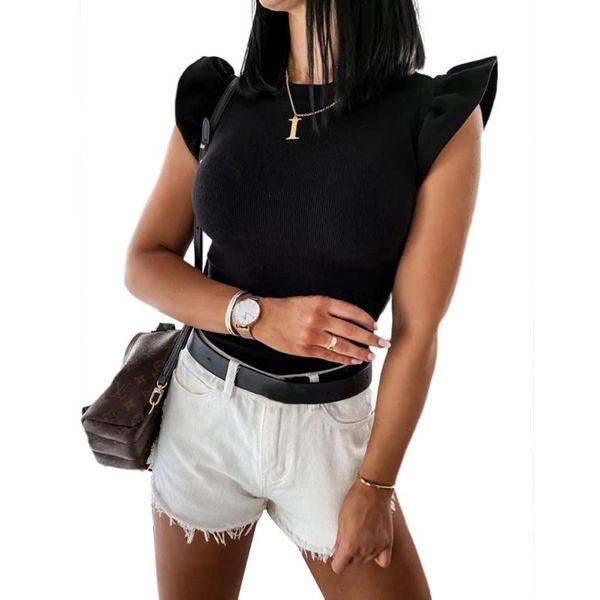women's t-shirt women girls sleeve solid color summer fashion round neck for ladies, White
women's t-shirt women girls sleeve solid color summer fashion round neck for ladies, White