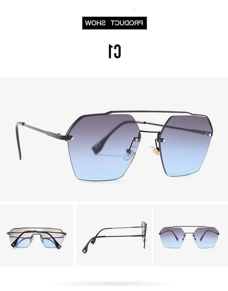 fashionable sun frames beam fashion classic double women's men's dpznew wild wear gradient marine pilot sunglasses, Black
fashionable sun frames beam fashion classic double women's men's dpznew wild wear gradient marine pilot sunglasses, Black