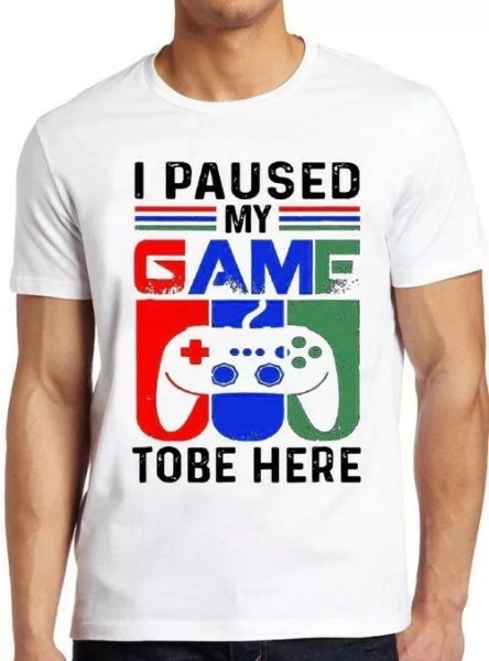 i paused my game to be here funny game xbox ps gamer gift tee t shirt 4217, White;black
i paused my game to be here funny game xbox ps gamer gift tee t shirt 4217, White;black