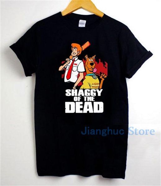 men's t-shirts shaggy of the dead t-shirt for men and women tshirt, White;black 
men's t-shirts shaggy of the dead t-shirt for men and women tshirt, White;black