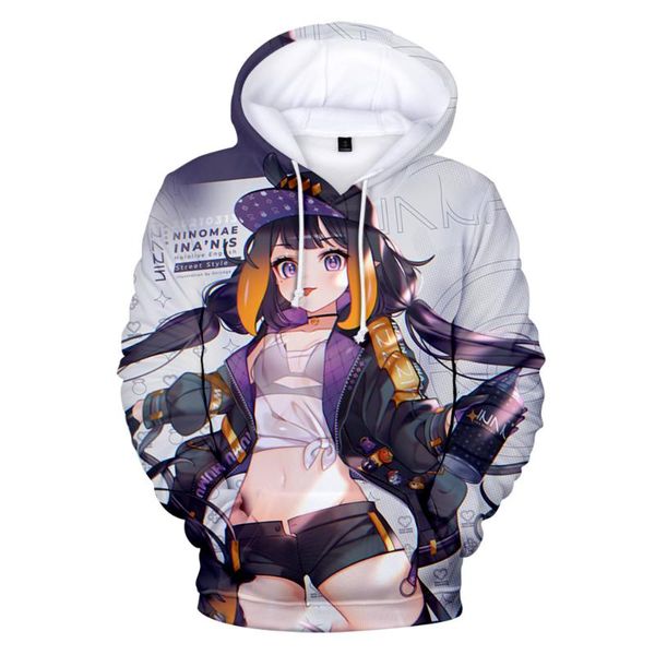 men's hoodies & sweatshirts trend hololive vtuber ninomae ina'nis 3d hoodie fashion anime sportswear youthful kawaii women/men the, Black
men's hoodies & sweatshirts trend hololive vtuber ninomae ina'nis 3d hoodie fashion anime sportswear youthful kawaii women/men the, Black