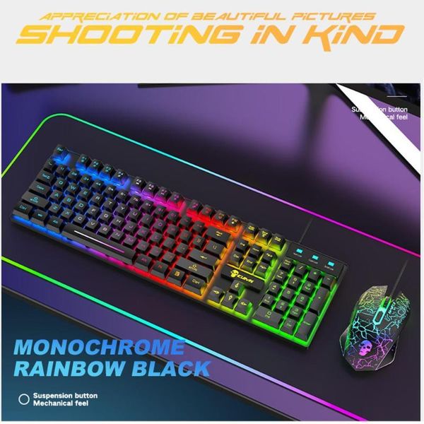 keyboard mouse combos brdrc gaming mechanical t6 rainbow usb led backlit wired for pc lapcomputer users gamers
keyboard mouse combos brdrc gaming mechanical t6 rainbow usb led backlit wired for pc lapcomputer users gamers